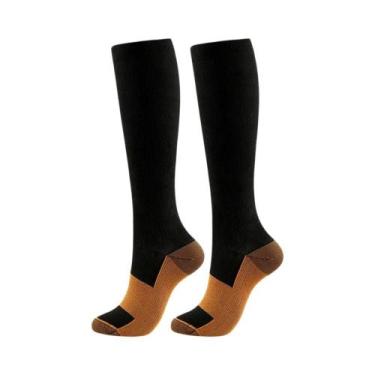 Imagem de Meias De Compressão De Fibra De Cobre Para Homens E Mulheres, Esportes