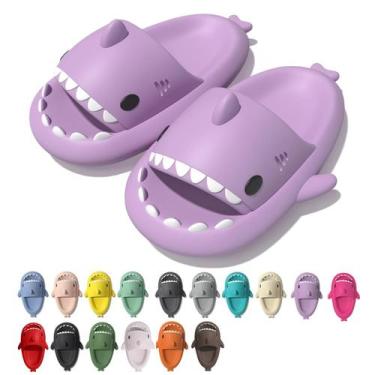 Imagem de Pantuflas Rosyclo Tiburón Nube para Mujer/Hombre EVA Moradas 36/37