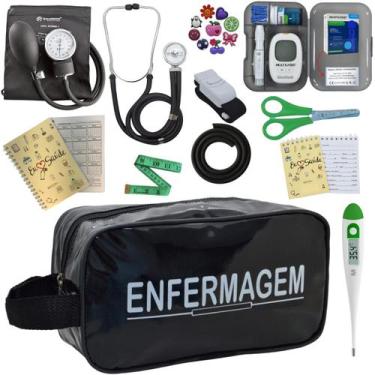 Imagem de Kit Enfermagem Completo Top + Medidor Glicose  - PREMIUM, P.A. Med, IN
