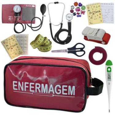 Imagem de Kit Enfermagem Profissional Glicose Estagio Saude Completo - PREMIUM, 