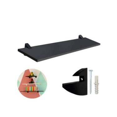 Imagem de Prateleira de Madeira Quarto Multiuso 100cm Decorativa 20kg - Desicon,