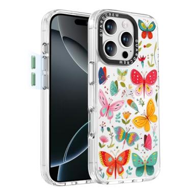 Imagem de GuardCrew Capa para iPhone 16 Pro, [proteção contra quedas de grau militar de 3,5 m à prova de colisão] [antiamarelamento e anti-descasca] Capa de telefone fina transparente à prova de choque TPU para