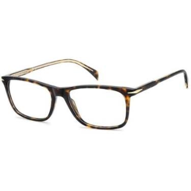 Imagem de Armação de Óculos David Beckham Db 1213 086 - Marrom Havana 55-Masculino