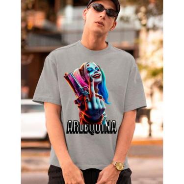 Imagem de Camiseta Unissex Arlequina Coringa Palhaço Style Camisa Personalizada 