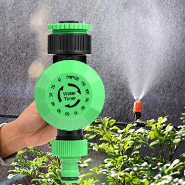 Imagem de Generic Temporizador de água Preciso, Desligamento Automático para de Irrigação de Jardim Externo 2-120 Minutos, Plástico Verde 5,91 X 3,35 X 3,35 Polegadas para Jardim No Telhado, Varanda