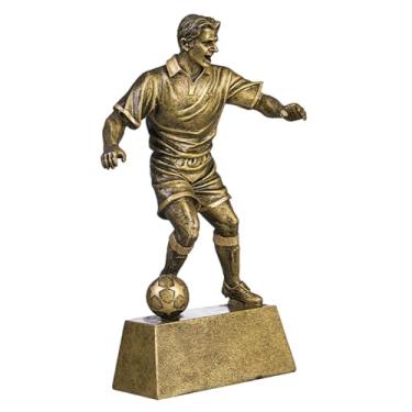 Imagem de Generic Estátua de jogador de futebol para mesa, ornamento, figura decorativa, estatueta para estante, sala de estar ou entrada, Style a