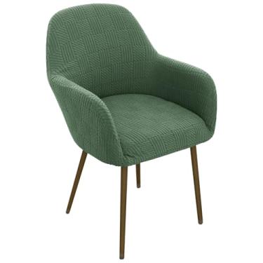 Imagem de Eco-Ancheng Capas de cadeira de jantar curvadas para cadeiras de jantar, capas de cadeiras de jacquard, giratória, capa de poltrona, capa para escritório, sala de estar, vaidade, quarto, 05