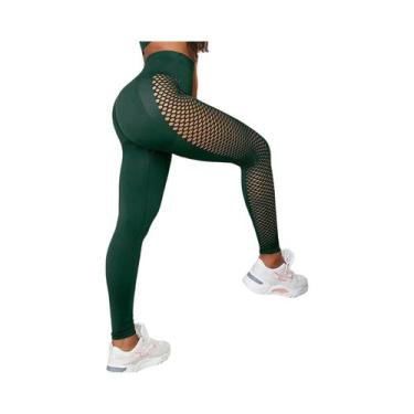 Imagem de Calças De Yoga Sexy Femininas Com Recortes Laterais, Controle De Barri