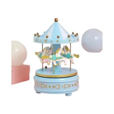 Imagem de Caixa De Música De Aniversário Para Bebê, Carrossel Decorativo, Orname