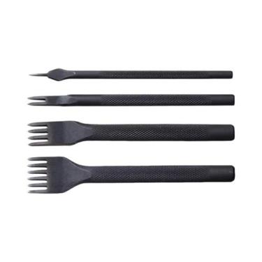 Imagem de Conjunto De Ferramentas Para Artesanato Em Couro: Punção De 4mm Com Po