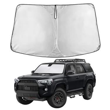 Imagem de EcoNour Para-brisas para Toyota 4Runner 2025–2026 | Persiana para janela frontal de ajuste personalizado | Bloqueia raios UV prejudiciais e reduz o calor | Viseira dobrável com bolsa de armazenamento