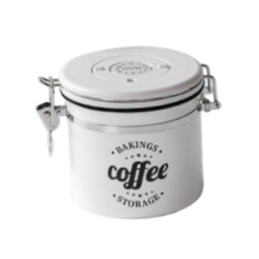 Imagem de Baoblaze Recipiente hermético para grãos de café, pote portátil e organizador com tampa marcadora de data, em aço inoxidável, Pequeno