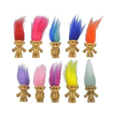 Imagem de Bonecos Mini Troll Coloridos, Figuras De Ação De Anime, Membros Da Fam