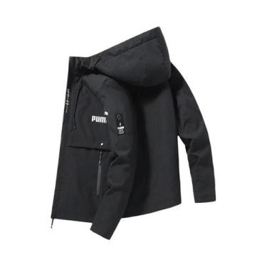 Imagem de Jaqueta Masculina Com Capuz À Prova De Vento, Casual, Leve, Para Espor