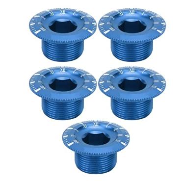 Imagem de Cuofyunl m18 liga de alumínio mountain road bike oco integrado pedaleira parafuso bb suporte inferior (Azul)