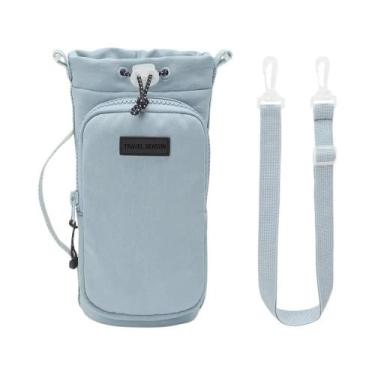 Imagem de Bolsa Portátil Para Garrafa De Água Com Alça Ajustável Para Caminhadas