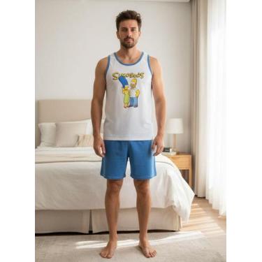 Imagem de Pijama Masculino  SIMPSONS  Conforto Estilo Casual - VELOUR PIJAMAS, A