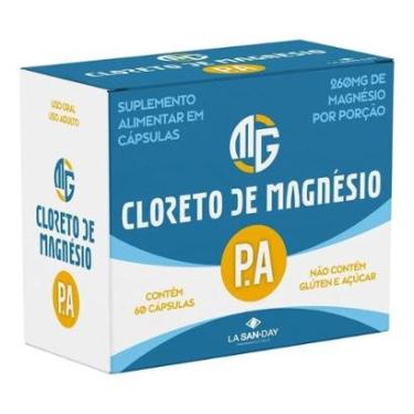 Imagem de Cloreto de Magnésio P. A. 60 Cápsulas La San Day-Unissex