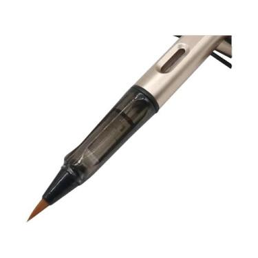 Imagem de Pincel De Cabelo De Doninha Para Caligrafia, Caneta-Tinteiro Com Saco 