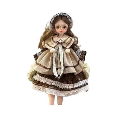 Imagem de Boneca BJD De 30cm Com Roupas De Princesa, 6 Articulações Pontiagudas,