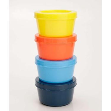 Imagem de Kit 4 Potes Organizadores Básicos Marisa-33166, UN, Amarelo