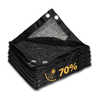 Imagem de Pano de sombra resistente a raios UV de 3,5 m x 48 cm com ilhós – Rede de proteção solar de 70% para ambientes externos, pátios, pérgola, estufa e cobertura de plantas – Personalizada