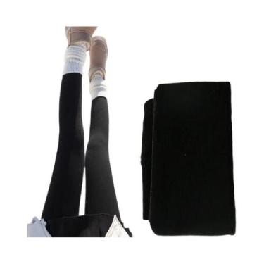 Imagem de Leggings Térmicas Femininas De Cintura Alta, Quentes Para O Inverno, A