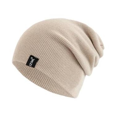 Imagem de Gorro De Inverno Tricotado Unissex Em Várias Cores Com Etiqueta Decora