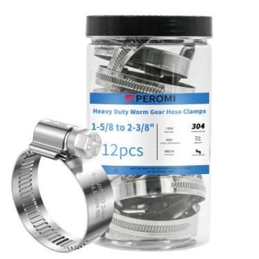 Imagem de Braçadeiras de mangueira PEROMI Heavy Duty Inoxidável 304 40-60mm