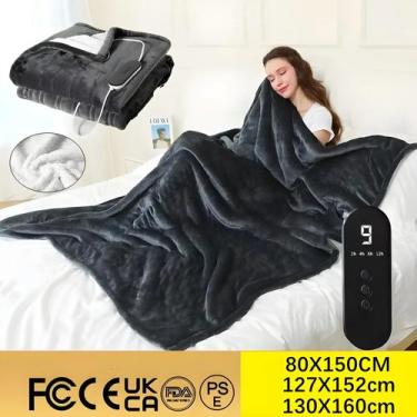 Imagem de Cobertor Elétrico Lavável 80x150cm 130x160cm Com Termostato Inteligent