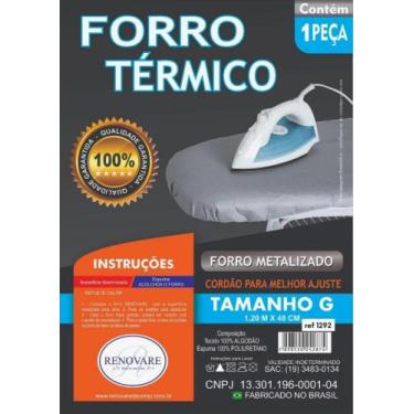 Imagem de Forro Térmico Ajustável Para Tabua De Passar Roupas - Intercenter By R