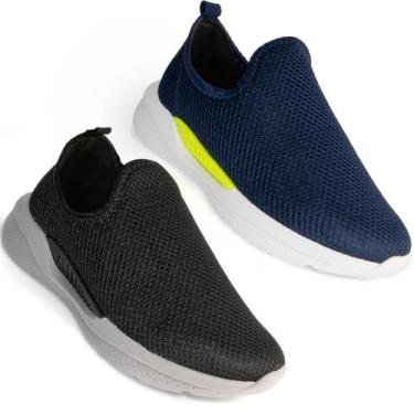 Imagem de Tênis Molekinho Menino Infantil Calce Fácil Macio Original, Preto, 27