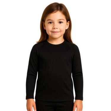 Imagem de Camiseta Manga Longa Infantil Menina Proteção Solar Praia-Feminino