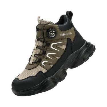 Imagem de Botas De Trabalho Indestrutíveis Com Biqueira De Aço Para Homens, Anti