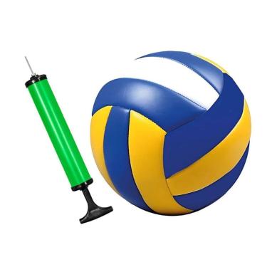 Imagem de Kit Bola De Vôlei Tam 5 + Bomba De Ar Encher Bola Com Bico