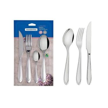 Imagem de Faqueiro Tramontina Laguna em Aço Inox com Facas para Churrasco - 24 P