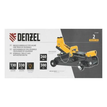 Imagem de Macaco Hidráulico Jacaré 2t 130-330mm Com Trava Denzel 5115455