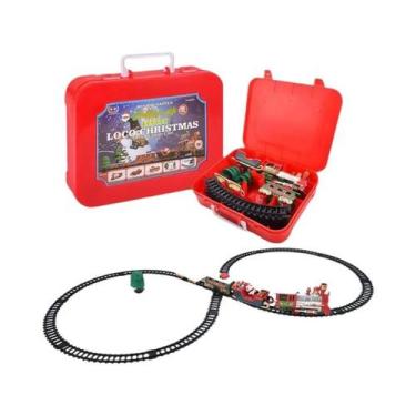 Imagem de Trem Elétrico De Natal Para Crianças Com Música, Pista De Corrida Do P