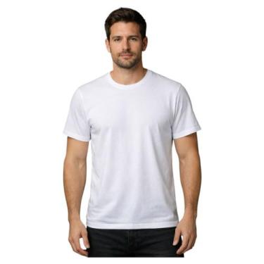 Imagem de Camiseta Básica Masculina Lisa Adulto 100 Algodão Confortável - Ctr co