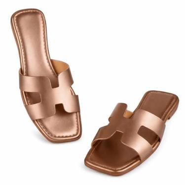 Imagem de Sandália Rasteirinha Feminina Confortável Moderna Casual 34 ao 40 - Vi