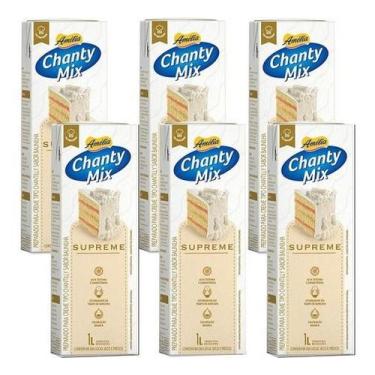 Imagem de Chantilly Amélia Chanty Mix Supreme Vigor 1L Kit 6 Unidades - Amelia
