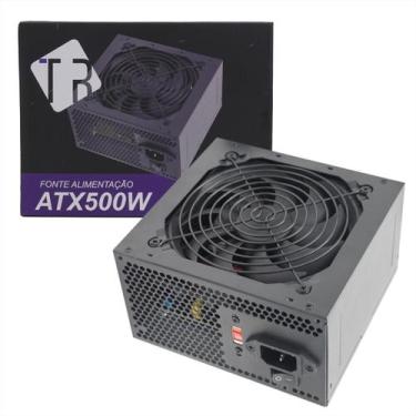 Imagem de Fonte 500W Tronos TRS/500PFCA - ATX - PFC Ativo - Preto - Bivolt Autom