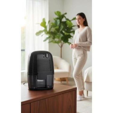Imagem de Mini Desumidificador Ar Preto 127-220V BIVOLT Controle Mofo - Congratu