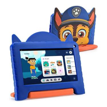 Imagem de Tablet Infantil Multilaser Patrulha Canina 7” - 64Gb, 4Gb Ram - Nb421 Azul