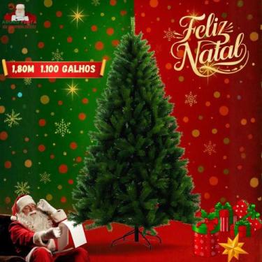 Imagem de Árvore de Natal Tradicional Pinheiro Verde 1,80m Cheia Com 1 - Congrat