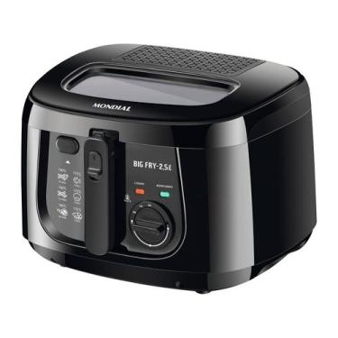 Imagem de Fritadeira Elétrica Big Fry 2,5L Mondial Preto 1500W FT-07, 220 V