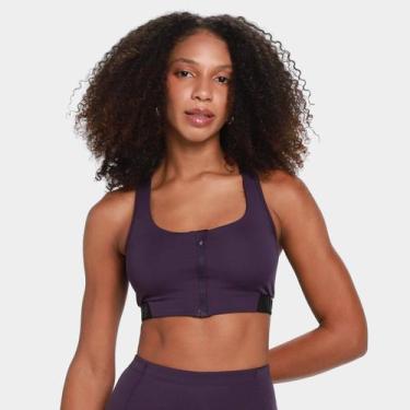 Imagem de Top Mizuno Soulfit Feminino, Roxo, G