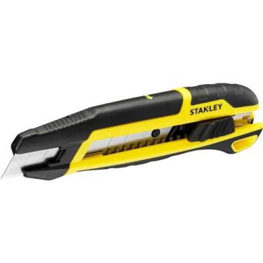 Imagem de Estilete Auto Retrátil Stanley 200 Mm Lâmina 18 Mm Plástico Emborracha