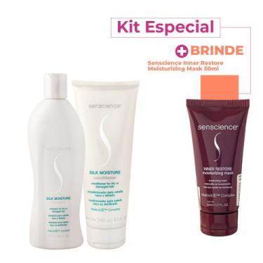 Imagem de Kit Senscience Silk Moisture Inner Restore Duo Máscara (3 produtos)