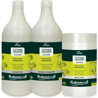 Imagem de Kit Tutano Vegano Avocado Shampoo + Condicionador 1L + Máscara 900ml B